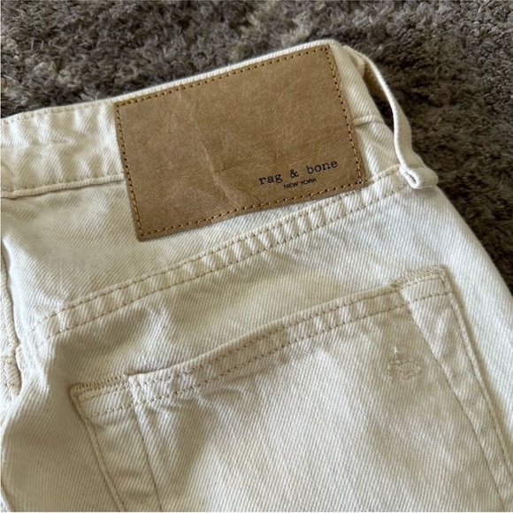 Rag & Bone Maya High-Rise Cropped Flare Ecru 23 - Picture 8 of 13
